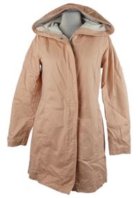 Dámská růžová plátěná jarní parka s kapucí Only 