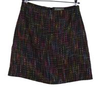 Dámska čierno-farebná melírovaná pletená sukňa Oasis