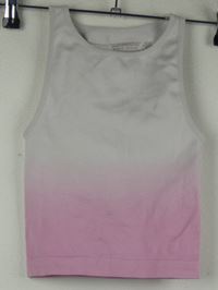 Dámský světlerůžovo-růžové ombré žebrovaný crop top Primark 