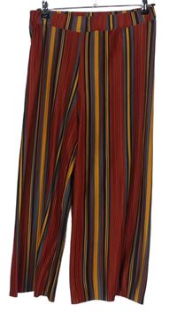 Dámske farebné plisované culottes nohavice Primark