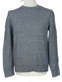 Pánský šedý melírovaný svetr Topman 