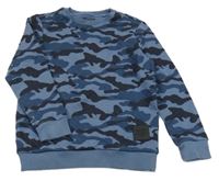 Modrá army prešívaná mikina F&F