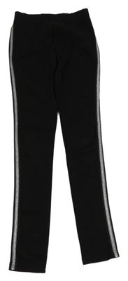 Černé tregíny s proužkem 