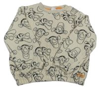 Svetlobéžová lehce zateplená mikina s Tigrami Disney