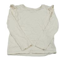 Smotanové tričko s volánikom C&A