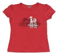 Tmavoružové funkčné tričko s nápisom Crane