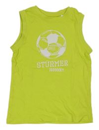 Neónově zelené tielko s loptou Topolino