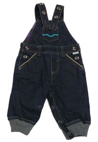 Tmavomodré laclové rifle Baker Baby