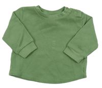 Zelené žebrované triko Alana