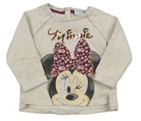 Béžová mikina s Minnie Disney