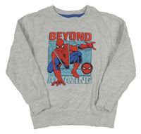 Sivá mikina so Spidermanem Marvel