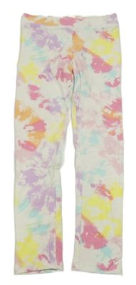 Bílo-barevné batikované triko H&M