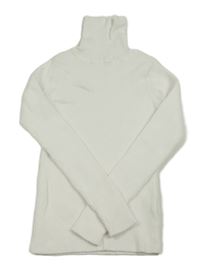 Bílý svetrový žebrovaný rolák Next