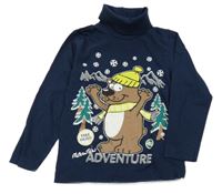 Tmavomodrý rolák s medvědem bpc