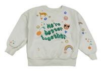 Světlebéžová mikina s obrázky George