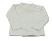 Biele zamatové tričko C&A