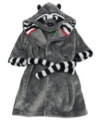 Sivý chlpatý župan s kapucí - mýval