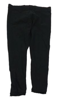 Čierne legíny s čipkou Next