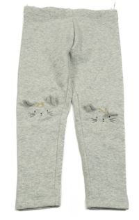 Šedé silnější legíny s kočkami C&A