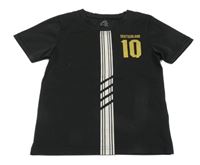 Čierne športové tričko s číslom