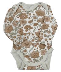 Bílo-hnědé květované body C&A