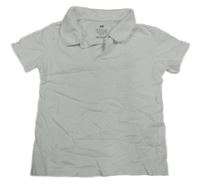 Biele polo tričko H&M