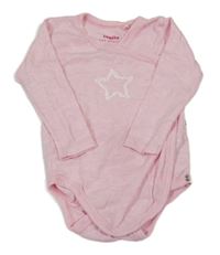 Světlerůžové zavinovací body s hvězdou Lupilu