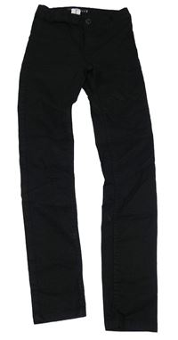 Černé skinny elastické rifle s vysokým pasem Page one young