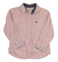 Světlerůžová košile s výšivkou H&M