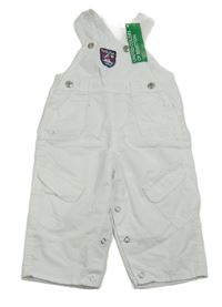 Nové - Bílé plátěné lacláče Benetton 