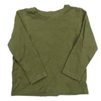 Khaki vzorované tričko Primark