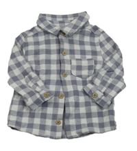 Modro-bílá kostkovaná košile George 