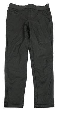 Čierne koženkové tregíny F&F