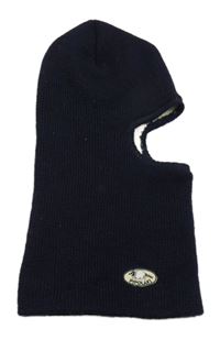 Tmavomodrá pletená kukla Pipolaki