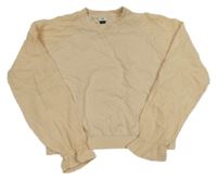 Nové - Béžová crop mikina s mušelínovými rukávy River Island