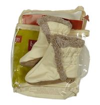 Nové - Béžové koženkové zateplené válenky Robeez vel. 15