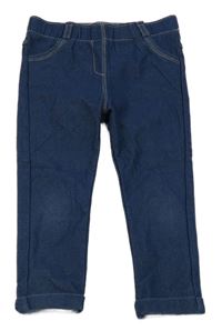 Tmavomodré legíny riflového vzhledu Kiabi