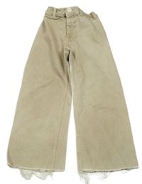 Béžové wide rifle Zara 