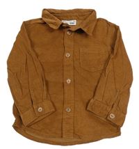 Hnědá manšestrová košile Ergee