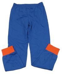 Safírovo-oranžové pyžamové nohavice H&M