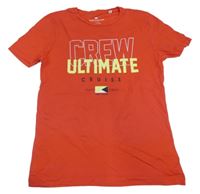 Červené tričko s nápisom Tom Tailor