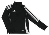 Černo-bílá sportovní mikina s logem Adidas