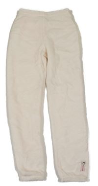 Pudrové plyšové nohavice H&M