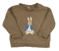 Hnedá mikina s králíčkem - Peter Rabbit M&S