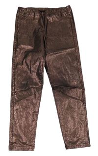 Starorůžovo-černé metalické džegíny CALZEDONIA