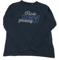 Tmavomodré triko s nápisy name it.