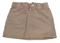 Pudrová rifľová sukňa MANGO