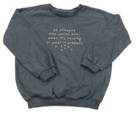 Tmavosivá mikina s nápismi George