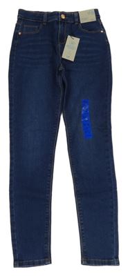 Nové - modré skinny teplákové rifle Denim Co.