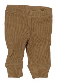 Hnedé rebrované tepláky H&M